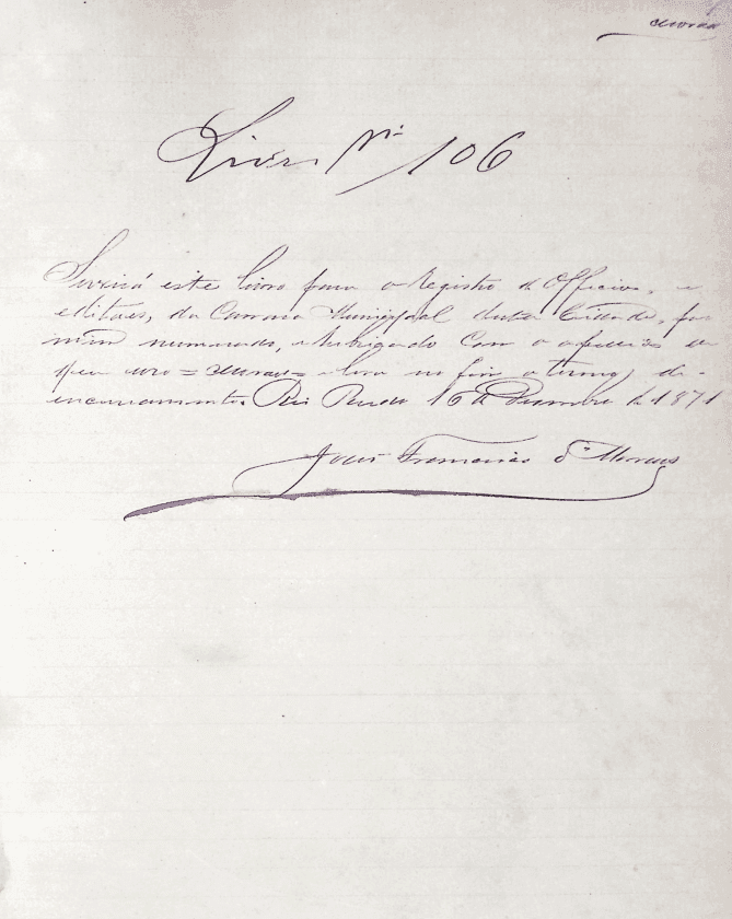 LRGC - Livro de Registro Gerais da Câmara de Rio Pardo - Livro n° 26 - 1871 à 1880